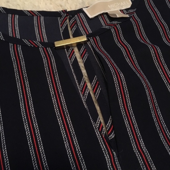 Michael Kors Cold-Shoulder Flare-Sleeve Blouse NWT - Picture 4 of 8